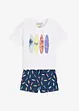 T-skjorte og shorts i 100% bomull (2-delt sett), bonprix