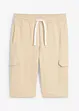 Cargo-bermudashorts i trikot i 100% økologisk bomull, bonprix