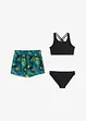 Bikini og badetruse (3-delt sett), bonprix