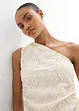One shoulder-topp i strukturert materiale, bonprix