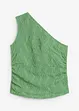 One shoulder-topp i strukturert materiale, bonprix
