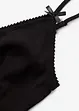 Kort pyjamas i ribbemateriale i 100% bomull, bonprix