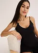 Kort pyjamas i ribbemateriale i 100% bomull, bonprix