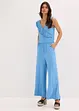 Jumpsuit i jersey med volang, bonprix