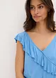 Jumpsuit i jersey med volang, bonprix