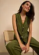 Topp i plissert materiale, bonprix