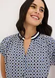 Trikotbluse med trykk, bonprix