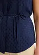 Satengbluse med knyting, bonprix