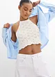 Halterneck-topp i strikket materiale, bonprix