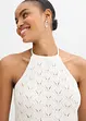 Halterneck-topp i strikket materiale, bonprix