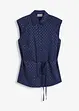 Satengbluse med knyting, bonprix