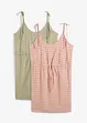 Jerseykjole i 100% bomull (2-pack), bonprix