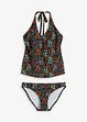 Halterneck-tankini med V-hals (2-delt sett), bonprix