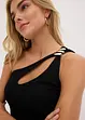 One-shoulder-topp med smykkedetalj, bonprix