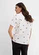 Kortermet bluse av musselin, bonprix