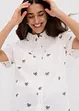 Kortermet bluse av musselin, bonprix