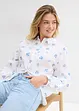 Oversized bluse av ren bomull, bonprix