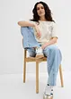 Topp i 100% bomull og boxy modell, bonprix