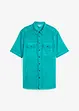 Kortermet skjorte i vasket look, bonprix