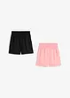 Slip on-shorts av myk viskose (2-pack), bonprix