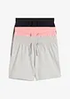 Jerseyshorts i 100% økologisk bomull (3-pack), bonprix