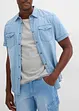 Cargo-bermudashorts i lett denim i 100% bomull, Relaxed Fit (2-pack), bonprix