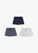 Jerseyshorts i 100% økologisk bomull (3-pack), bonprix