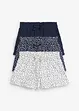 Jerseyshorts i 100% økologisk bomull (3-pack), bonprix