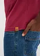 Henley T-skjorte (2-pack) i ren økologisk bomull, bonprix