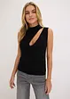 Strikket topp med cut-out, bonprix