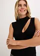 Strikket topp med cut-out, bonprix