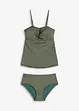 Tankini med glansgarn (2-delt sett), bonprix