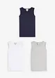 Singlet med bomull (3-pack), bonprix