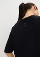 Oversized treningstopp med bomull, hurtigtørkende, bonprix