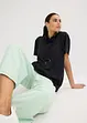 Oversized treningstopp med hette, hurtigtørkende, bonprix
