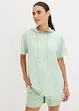 Oversized treningstopp med hette, hurtigtørkende, bonprix