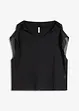 Transparent strandtopp med hette, bonprix
