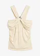 Halterneck-topp med hamret pyntespenne, bonprix