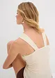 Halterneck-topp med hamret pyntespenne, bonprix