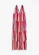 Stripemønstret kjole med stropper, av strukturert viskose, bonprix