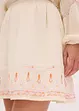 Miniskjørt med broderi, bonprix