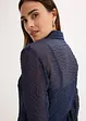 Bluse i strukturert, transparent materiale, bonprix
