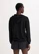 Transparent treningsjakke i mesh, oversized, bonprix