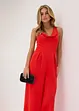 Jumpsuit med drapert utringning, bonprix