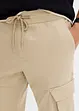 Regular Fit slip on-cargobukse, Straight, bonprix