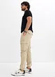 Regular Fit slip on-cargobukse, Straight, bonprix