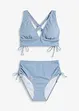 Bikini med topp med kryssende stropper (2-delt sett), bonprix