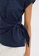 Kortermet bluse med knytedetalj, bonprix