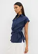 Kortermet bluse med knytedetalj, bonprix