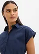 Kortermet bluse med knytedetalj, bonprix